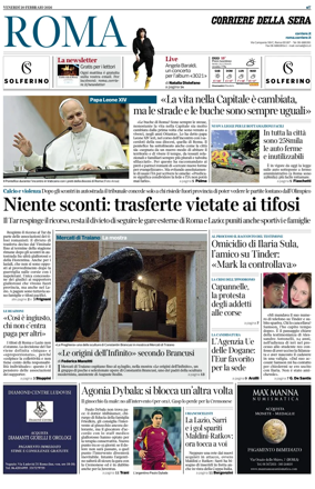 Cover of Corriere della Sera (Roma)