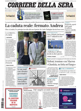 Cover of Corriere della Sera