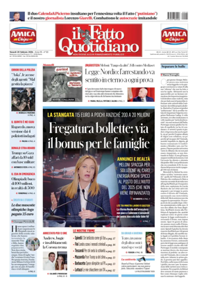 Cover of Il Fatto Quotidiano