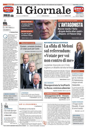 Cover of Il Giornale (Italy)