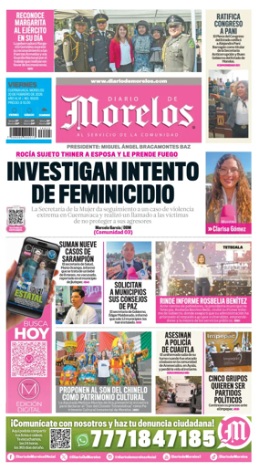 Cover of Diario de Morelos