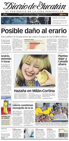 Cover of Diario de Yucatan