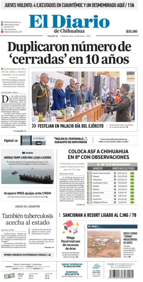 Cover of El Diario de Chihuahua