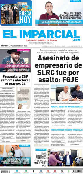 Cover of El Imparcial