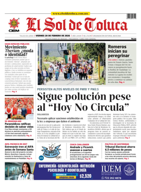Cover of El Sol de Toluca