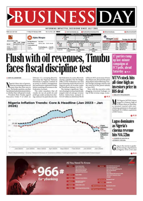 Cover of Business Day (Nigeria)