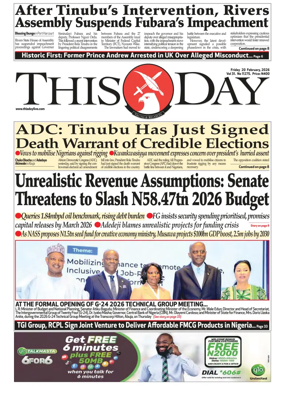Cover of THISDAY