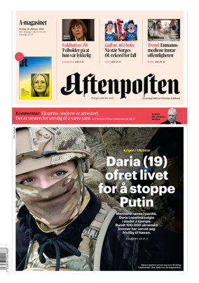 Cover of Aftenposten