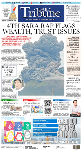 Cover of Daily Tribune (Philippines)