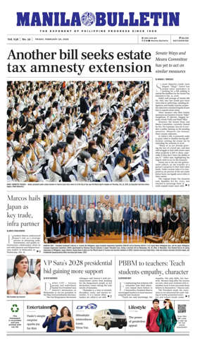 Cover of Manila Bulletin