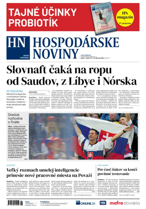 Cover of Hospodarske noviny