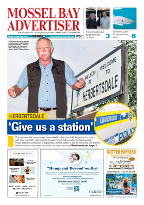 Cover of Mossel Bay Advertiser