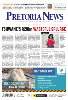 Cover of Pretoria News