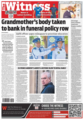 Cover of The Witness (South Africa)