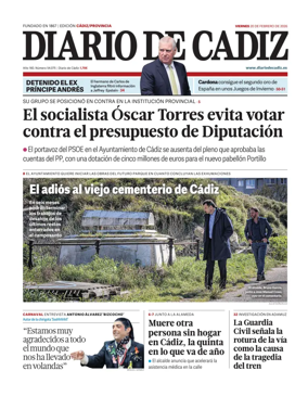 Cover of Diario de Cadiz