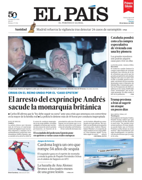 Cover of EL PAIS primera edicion