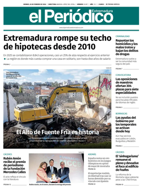 Cover of El Periodico Extremadura