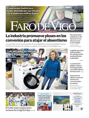 Cover of Faro de Vigo (Pontevedra)