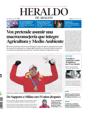 Cover of Heraldo de Aragon