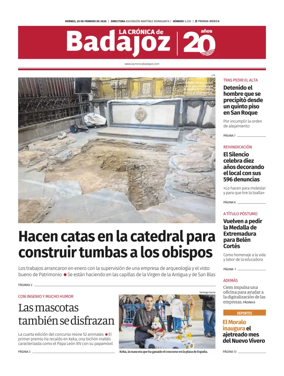 Cover of La Cronica de Badajoz BE