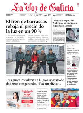 Cover of La Voz de Galicia (Lugo)