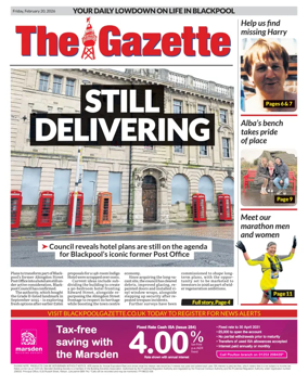Cover of Blackpool Gazette