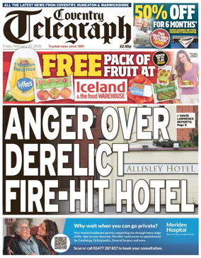 Cover of Coventry Telegraph
