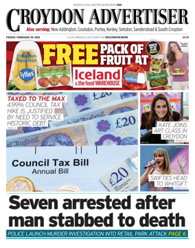 Cover of Croydon Advertiser