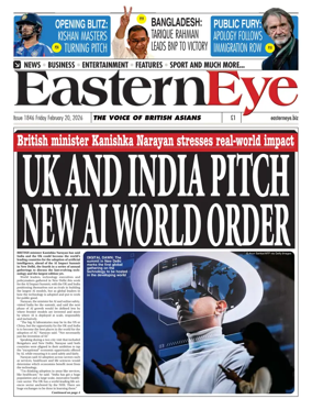Cover of Eastern Eye (UK)