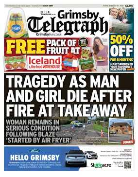 Cover of Grimsby Telegraph