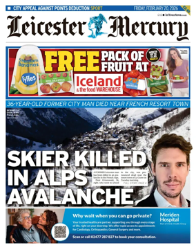 Cover of Leicester Mercury