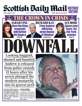 Cover of Scottish Daily Mail
