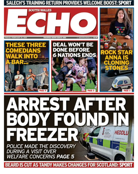 Cover of South Wales Echo