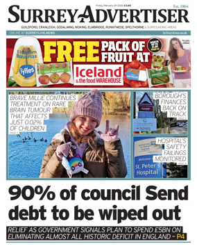 Cover of Surrey Advertiser