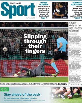 Cover of Herald Sport