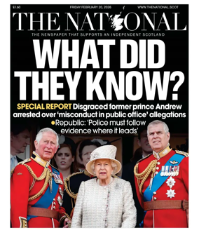 Cover of The National (Scotland)