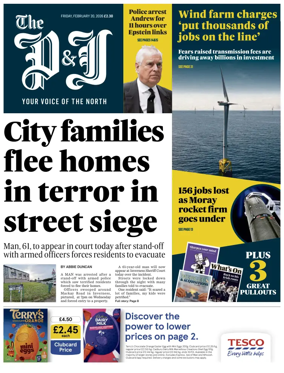 Cover of The Press and Journal (Inverness Highlands and Islands)