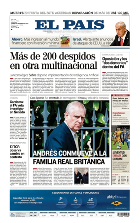 Cover of El Pais (Uruguay)