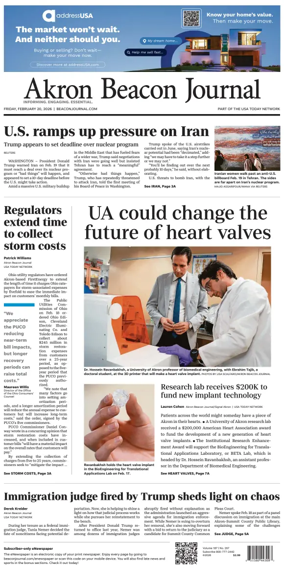 Cover of Akron Beacon Journal