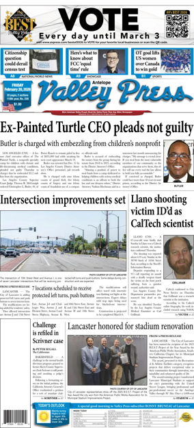 Cover of Antelope Valley Press