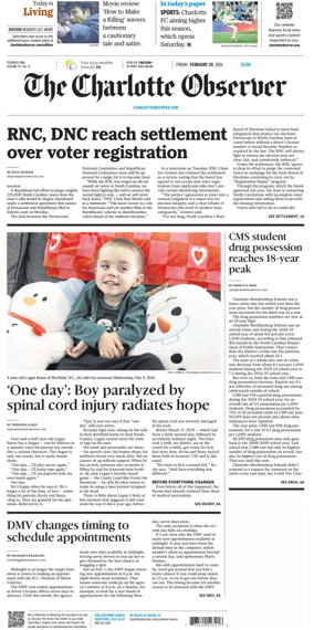 Cover of The Charlotte Observer