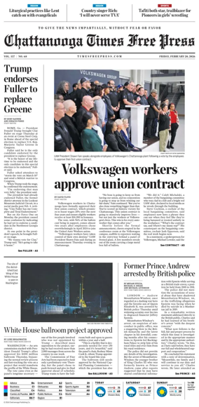 Cover of Chattanooga Times Free Press