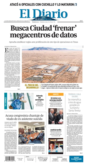 Cover of El Diario de El Paso