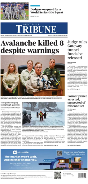Cover of Great Falls Tribune