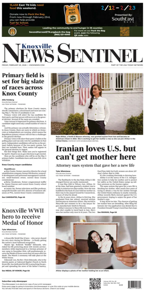 Cover of Knoxville News Sentinel