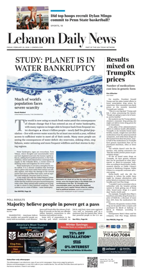 Cover of Lebanon Daily News