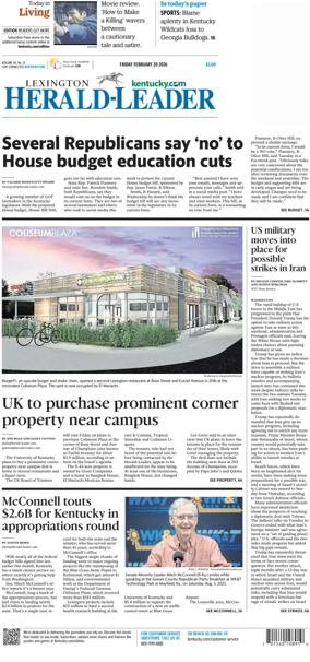 Cover of Lexington Herald-Leader