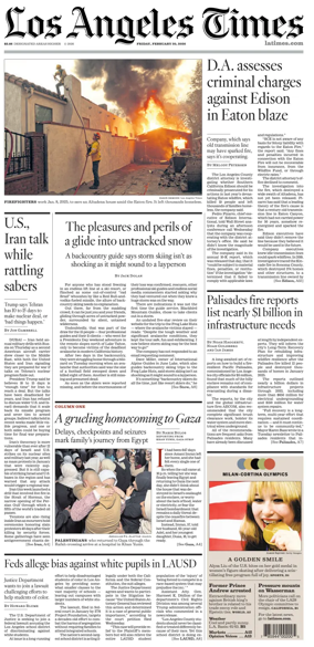 Cover of Los Angeles Times