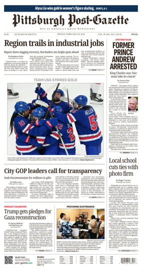 Cover of Pittsburgh Post-Gazette