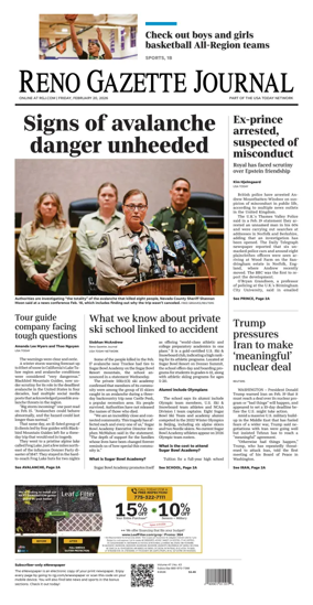 Cover of Reno Gazette Journal